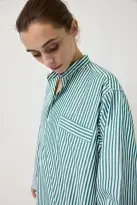 Schostal x Alex Mill Nightshirt(Green Stripe,40)