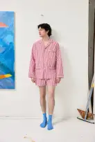 Schostal x Alex Mill Boxer Shorts(Red Stripe,46)