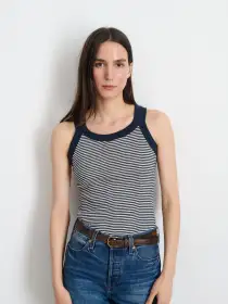 Cavan & Co. Heritage Tank(Navy/Natural,SM)