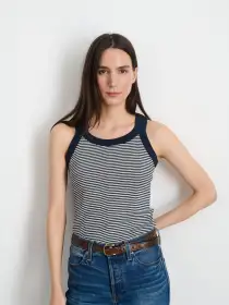 Cavan & Co. Heritage Tank(Navy/Natural,SM)