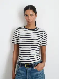 Cavan & Co. Heritage Tee(Navy/Natural,SM)