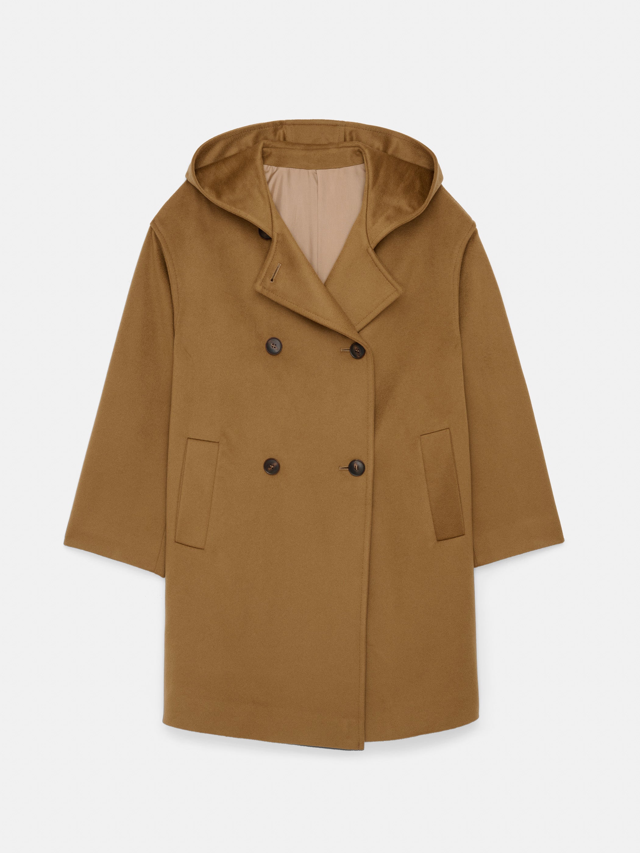Double Breasted Coat In Cashmere