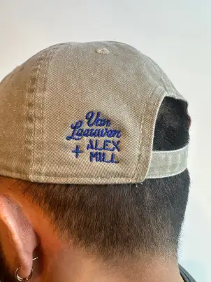 Van Leeuwen x Alex Mill Baseball Cap(Khaki,O/S)