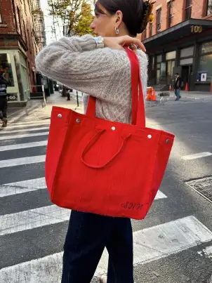 The Perfect Weekday Tote(Red,O/S)