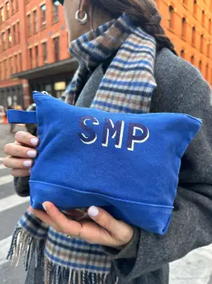 The Perfect Canvas Pouch(Cobalt,O/S)