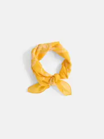 Cotton Bandana(Yellow/White,O/S)