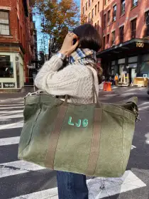 The Perfect Travel Tote(Military Olive,O/S)