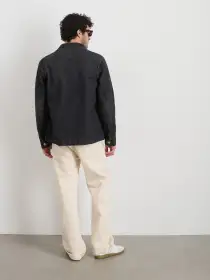 Work Jacket In Vintage Wash Denim(Vintage Black Wash,XS)