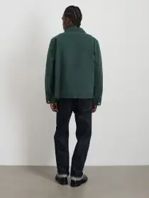 Garment Dyed Zip Work Jacket In Canvas(Pine Grove,XS)