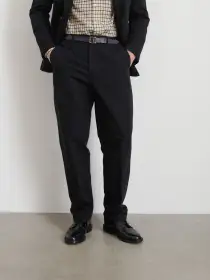 Cooper Trouser in Cotton Linen(Black,28)