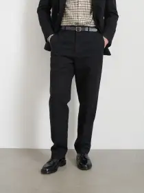Cooper Trouser in Cotton Linen(Black,28)