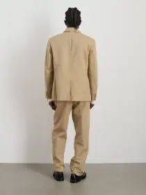 Cooper Blazer in Cotton Linen(Khaki,XS)