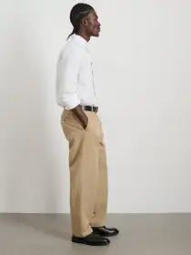 Cooper Trouser in Cotton Linen(Khaki,28)