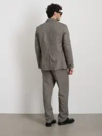 Cooper Blazer in Glenn Plaid(Ivory/Black,XS)