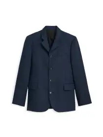 Daniel Four Button Blazer In Linen Herringbone