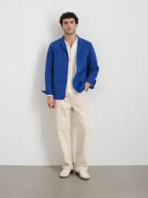 Work Jacket Blazer(Cunningham Blue,XS)