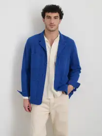 Work Jacket Blazer(Cunningham Blue,XS)