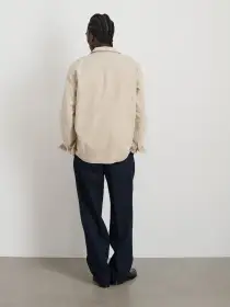 Work Jacket Blazer(Flax Ivory,XS)