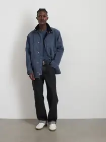 Aaron Utility Jacket in Recycled Denim(Blue,XS)