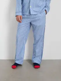 P'Jimmies Sleep Pant in Stripe(Blue Stripe,XXS)