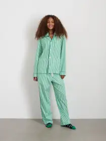 P'Jimmies Sleep Pant in Stripe(Green Stripe,XXS)