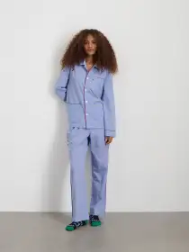 P'Jimmies Sleep Shirt in Solid(Blue,XXS)