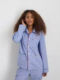 P'Jimmies Sleep Shirt in Solid(Blue,XXS)