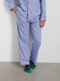 P'Jimmies Sleep Pant in Solid(Blue,XXS)