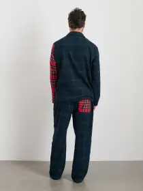 P'Jimmies Sleep Shirt in Flannel(Blackwatch Plaid,XXS)