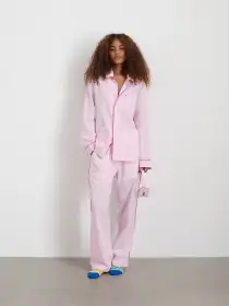 P'Jimmies Sleep Shirt in Stripe(Pink Stripe,XXS)