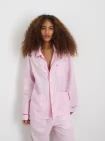 P'Jimmies Sleep Shirt in Stripe(Pink Stripe,XXS)