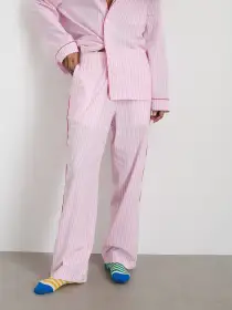 P'Jimmies Sleep Pant in Stripe(Pink Stripe,XXS)