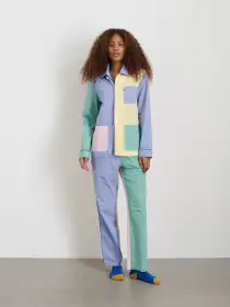 P'Jimmies Sleep Pant in Colorblock(Pastel Colorblock,XXS)