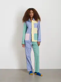 P'Jimmies Sleep Shirt in Colorblock(Pastel Colorblock,XXS)
