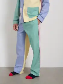 P'Jimmies Sleep Pant in Colorblock(Pastel Colorblock,XXS)
