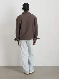 Sam Jacket In Cotton Linen(Olive/Brown,XS)