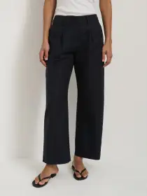 Soho Pant In Cotton Linen(Black,00)
