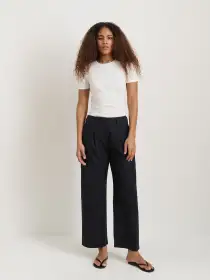 Soho Pant In Cotton Linen(Black,00)