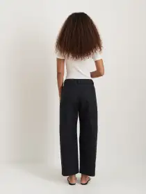 Soho Pant In Cotton Linen(Black,00)