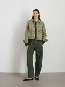 Marfa Work Jacket In Herringbone(Vintage Olive,XS)