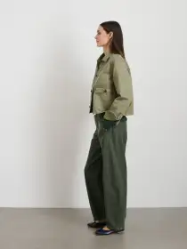 Marfa Work Jacket In Herringbone(Vintage Olive,XS)