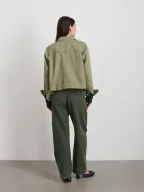 Marfa Work Jacket In Herringbone(Vintage Olive,XS)