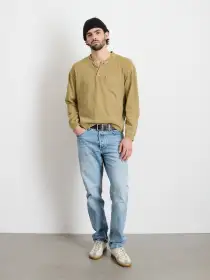 Alan Henley In Heavyweight Cotton(Khaki,XS)