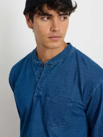 Alan Henley In Indigo Slub Cotton(Indigo,XS)