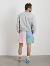 P'Jimmies Sleep Short in Colorblock(Pastel Colorblock,XXS)