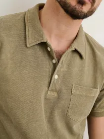 Vintage Wash Polo(Bay Leaf,XS)