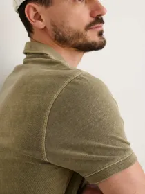 Vintage Wash Polo(Bay Leaf,XS)