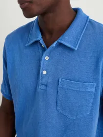 Vintage Wash Polo(Washed Cobalt,XS)