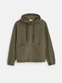 Fleece Track Zip Hoodie