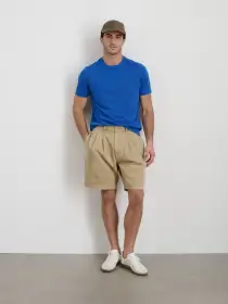 Standard Pleated Short In Chino(Faded Khaki,28)